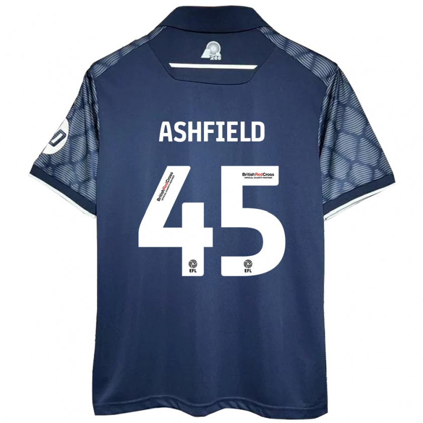 Kandiny Kinderen Harry Ashfield #45 Zwart Uitshirt Uittenue 2024/25 T-Shirt