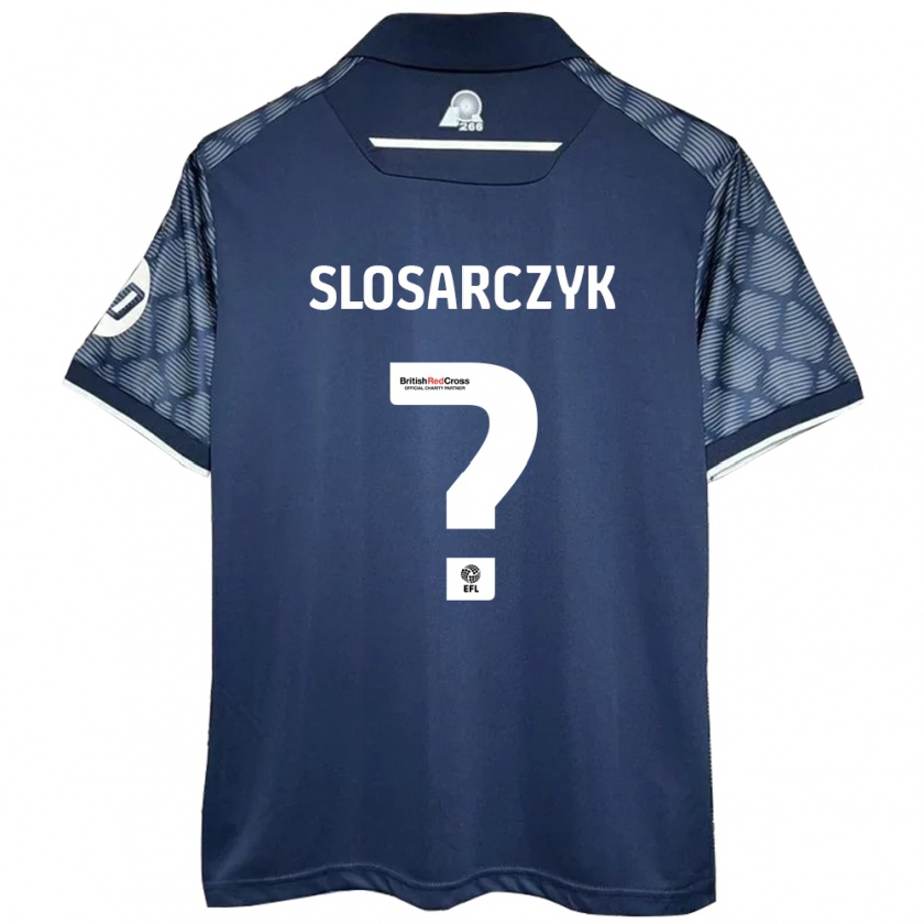 Kandiny Kinderen Nikolas Slosarczyk #0 Zwart Uitshirt Uittenue 2024/25 T-Shirt België