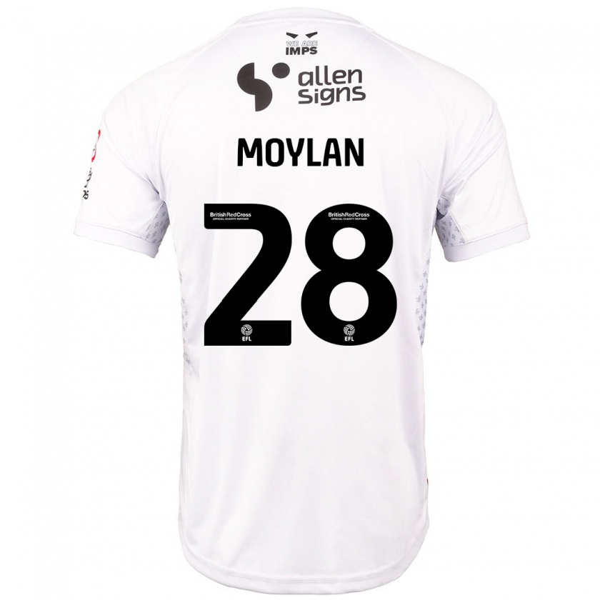 Kandiny Niño Camiseta Jack Moylan #28 Rojo Blanco 2ª Equipación 2024/25 La Camisa México