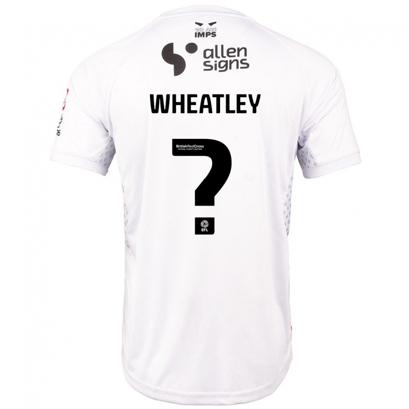 Kandiny Niño Camiseta Kyrell Wheatley #0 Rojo Blanco 2ª Equipación 2024/25 La Camisa México