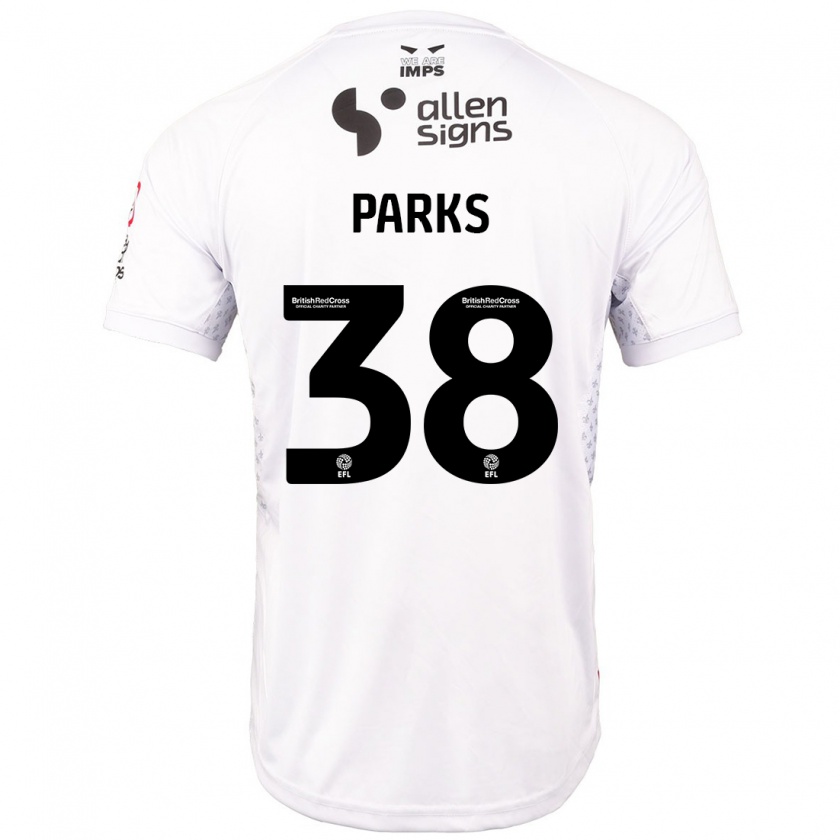 Kandiny Niño Camiseta Charlie Parks #38 Rojo Blanco 2ª Equipación 2024/25 La Camisa México