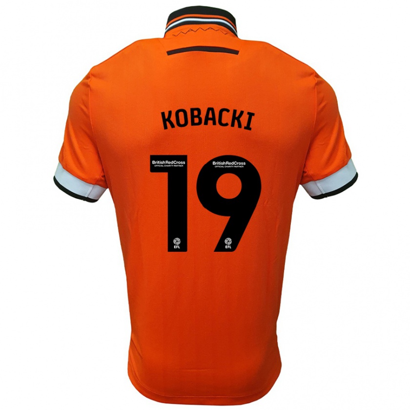 Kandiny Niño Camiseta Olaf Kobacki #19 Naranja Blanco 2ª Equipación 2024/25 La Camisa México