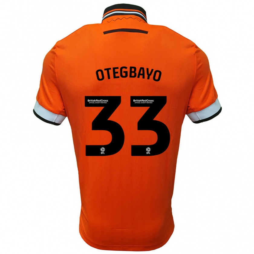 Kandiny Kinder Gabriel Otegbayo #33 Orange Weiß Auswärtstrikot Trikot 2024/25 T-Shirt Österreich