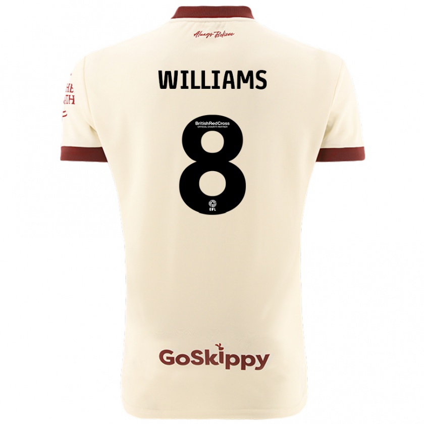 Kandiny Kinderen Joe Williams #8 Crèmewit Uitshirt Uittenue 2024/25 T-Shirt