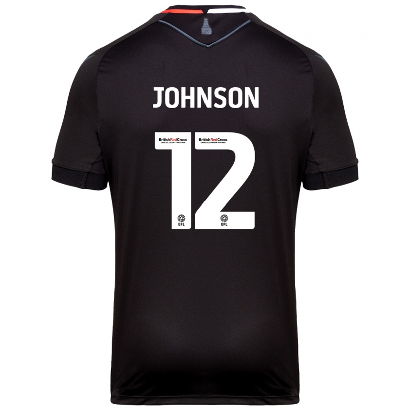 Kandiny Kinder Daniel Johnson #12 Schwarz Auswärtstrikot Trikot 2024/25 T-Shirt Österreich