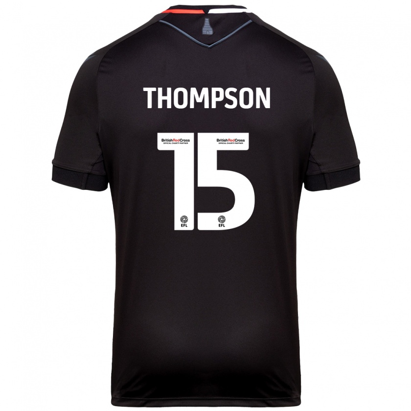 Kandiny Kinderen Jordan Thompson #15 Zwart Uitshirt Uittenue 2024/25 T-Shirt België