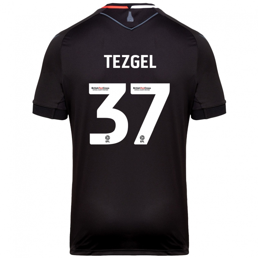 Kandiny Bambino Maglia Emre Tezgel #37 Nero Kit Gara Away 2024/25 Maglietta