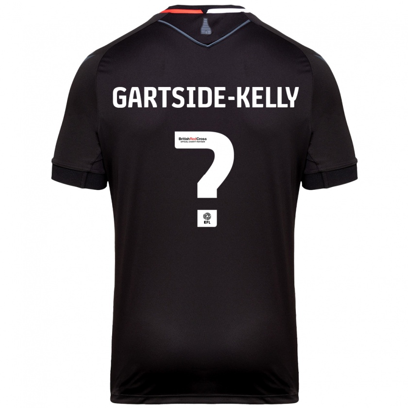 Kandiny Niño Camiseta Gabriel Gartside-Kelly #0 Negro 2ª Equipación 2024/25 La Camisa