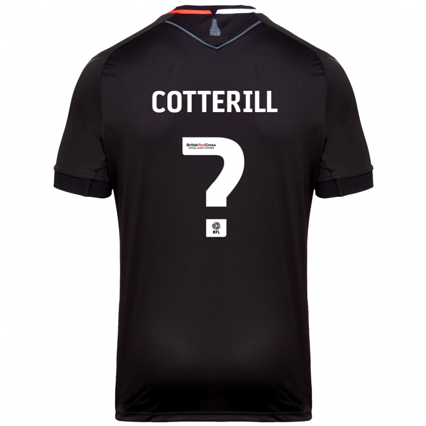 Kandiny Kinderen Alex Cotterill #0 Zwart Uitshirt Uittenue 2024/25 T-Shirt