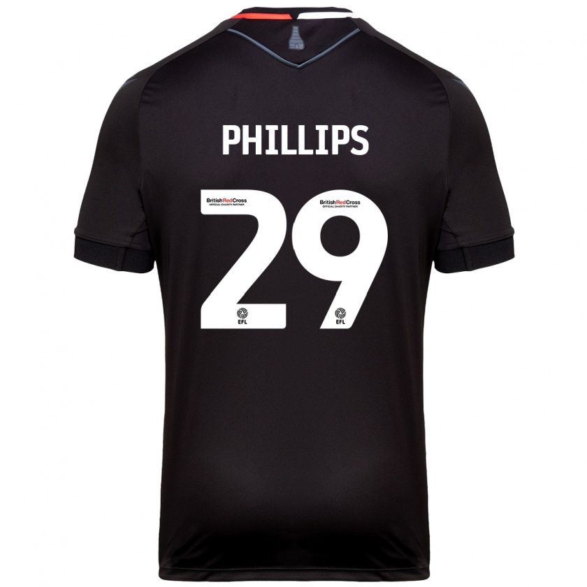 Kandiny Bambino Maglia D'margio Wright-Phillips #29 Nero Kit Gara Away 2024/25 Maglietta