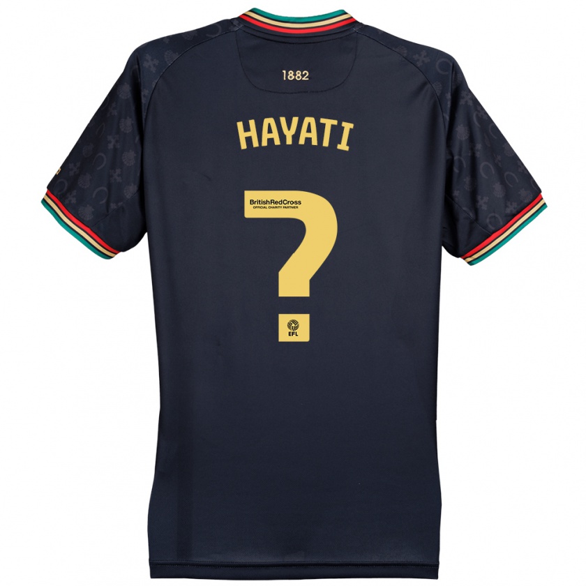 Kandiny Bambino Maglia Kooshan Hayati #0 Blu Navy Scuro Kit Gara Away 2024/25 Maglietta