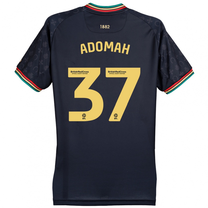 Kandiny Kinderen Albert Adomah #37 Donker Marineblauw Uitshirt Uittenue 2024/25 T-Shirt België