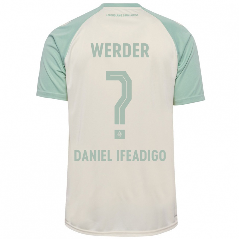 Kandiny Kinderen Kamsiyonna Daniel Ifeadigo #0 Off-White Lichtgroen Uitshirt Uittenue 2024/25 T-Shirt België