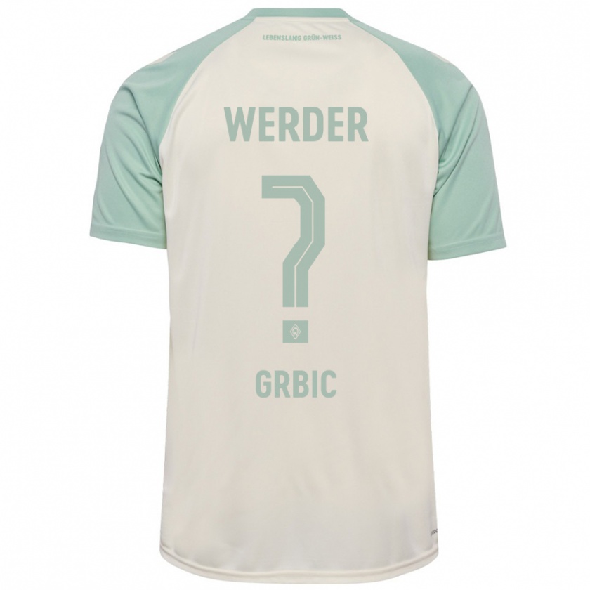 Kandiny Kinder Nikola Grbic #0 Cremeweiß Hellgrün Auswärtstrikot Trikot 2024/25 T-Shirt Österreich