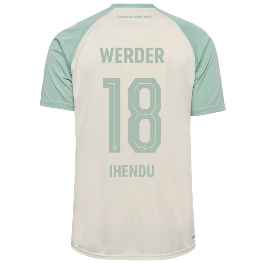 Kandiny Kinderen Daniel Ihendu #18 Off-White Lichtgroen Uitshirt Uittenue 2024/25 T-Shirt