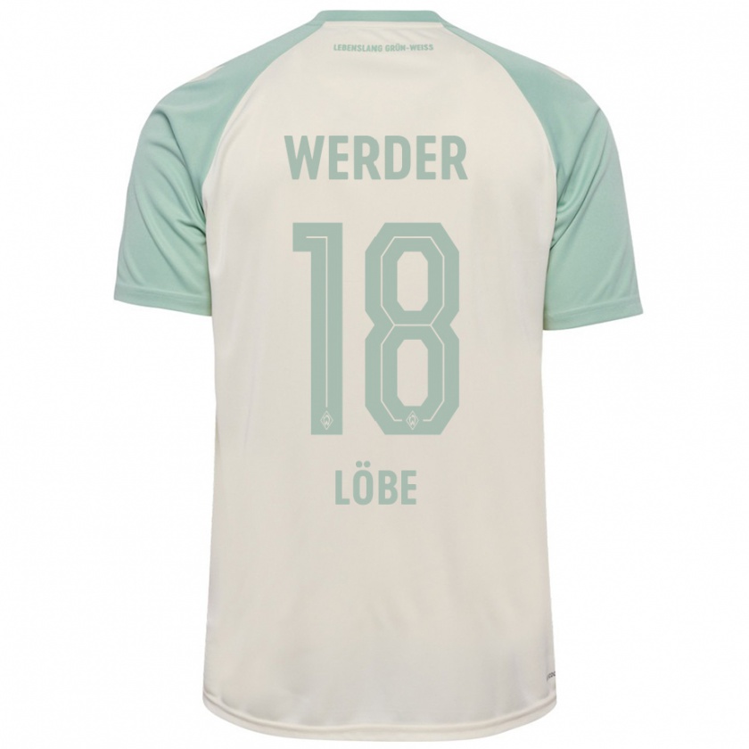 Kandiny Kinderen Jasper Löbe #18 Off-White Lichtgroen Uitshirt Uittenue 2024/25 T-Shirt