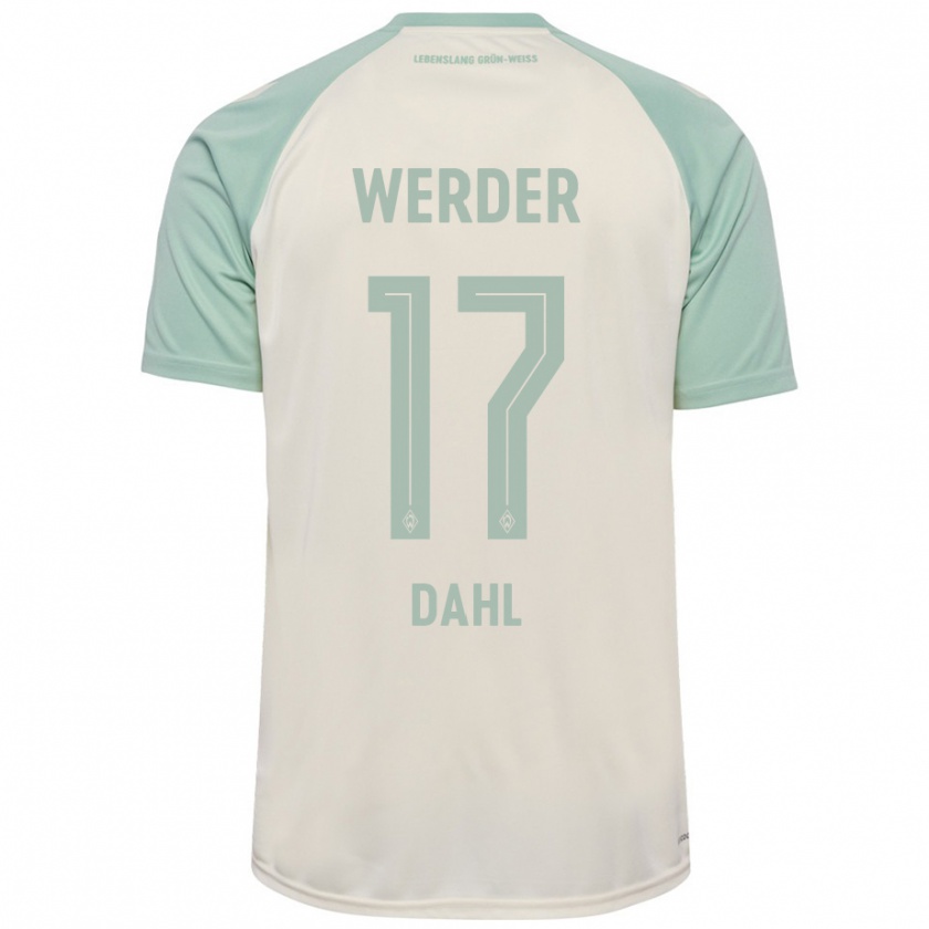 Kandiny Kinderen Amira Dahl #17 Off-White Lichtgroen Uitshirt Uittenue 2024/25 T-Shirt