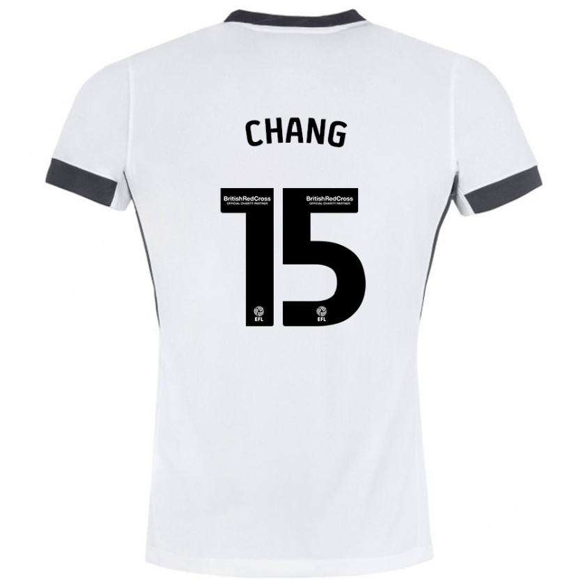 Kandiny Kinder Alfie Chang #15 Weiß Schwarz Auswärtstrikot Trikot 2024/25 T-Shirt Österreich