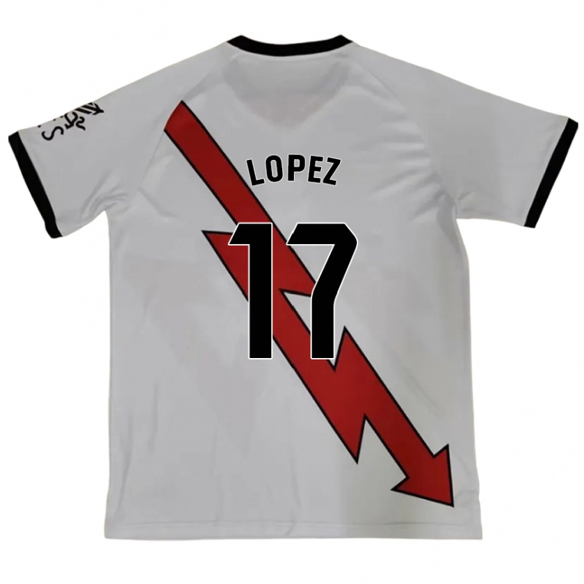 Kandiny Bambino Maglia Unai López #17 Rosso Kit Gara Away 2024/25 Maglietta