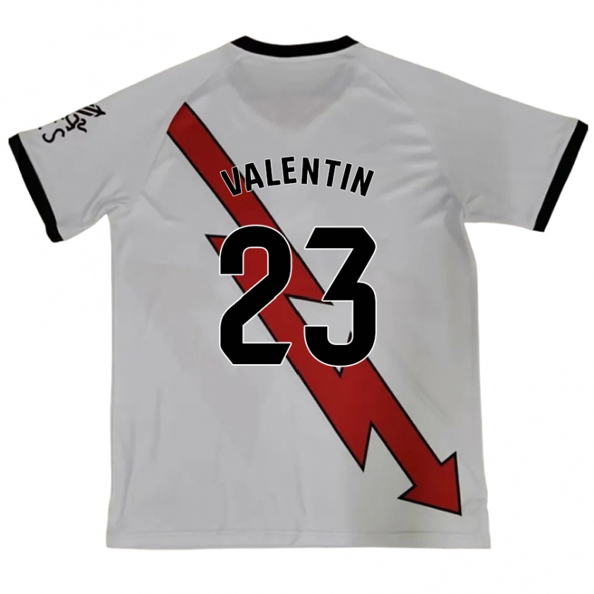 Kandiny Kinder Óscar Valentín #23 Rot Auswärtstrikot Trikot 2024/25 T-Shirt Österreich