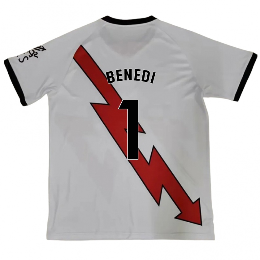 Kandiny Bambino Maglia Miguel Benedi #1 Rosso Kit Gara Away 2024/25 Maglietta