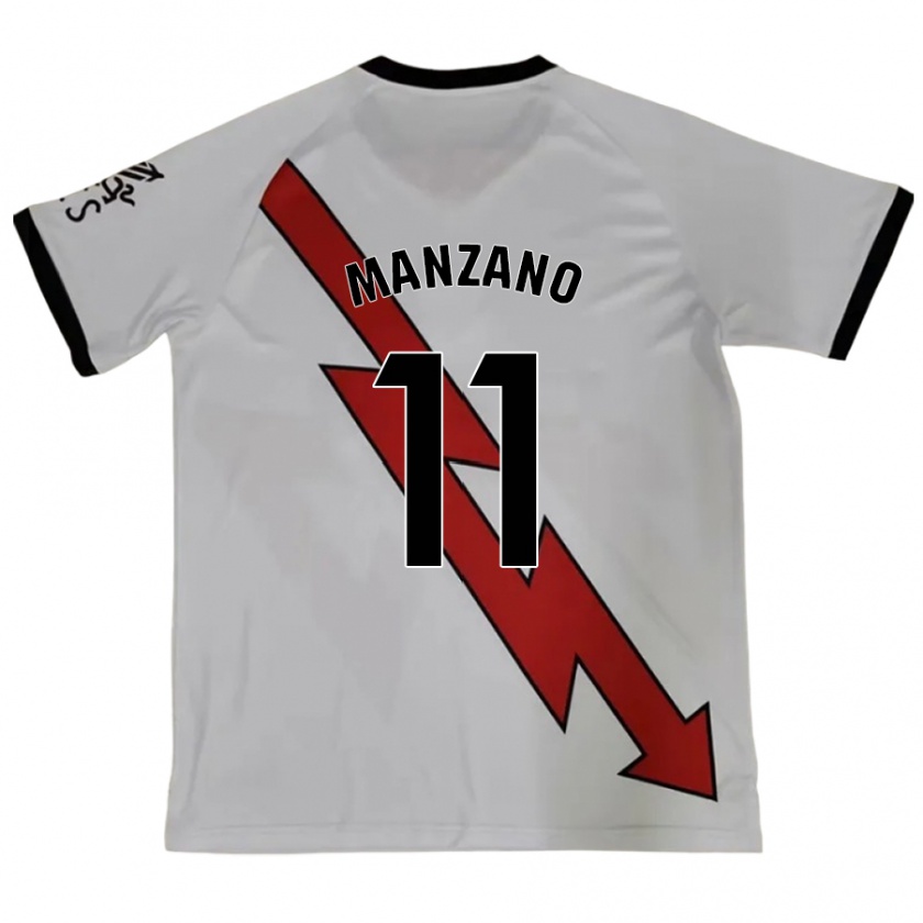 Kandiny Kinderen Sergio Manzano #11 Rood Uitshirt Uittenue 2024/25 T-Shirt