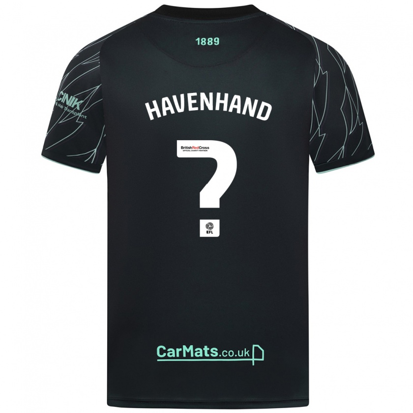 Kandiny Kinder Kurtis Havenhand #0 Schwarz Grün Auswärtstrikot Trikot 2024/25 T-Shirt Österreich