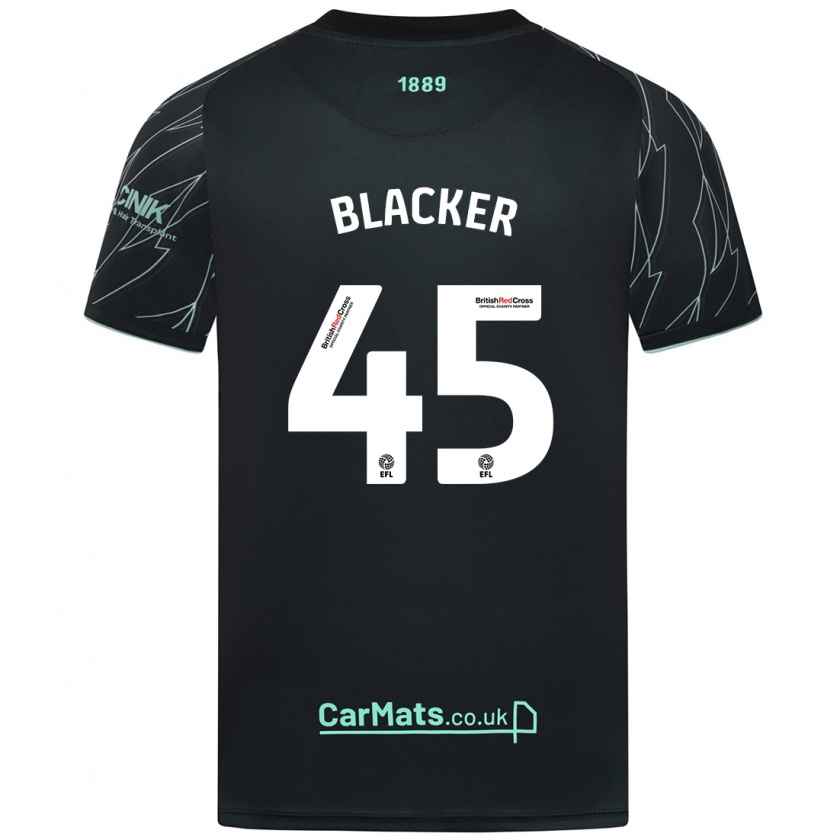 Kandiny Kinder Billy Blacker #45 Schwarz Grün Auswärtstrikot Trikot 2024/25 T-Shirt Österreich