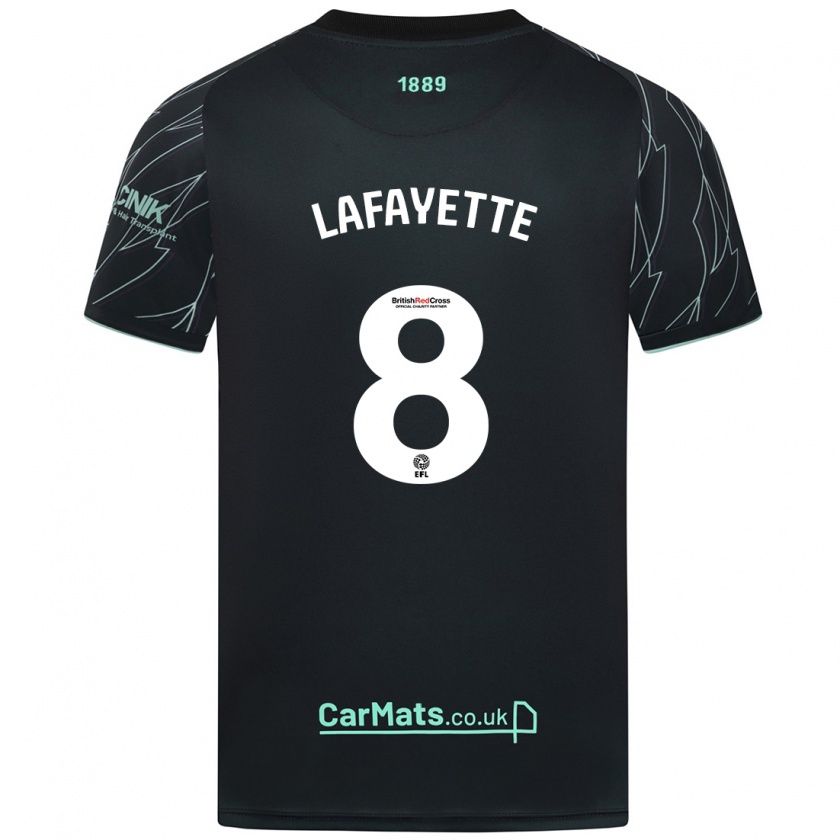 Kandiny Kinder Abbie Lafayette #8 Schwarz Grün Auswärtstrikot Trikot 2024/25 T-Shirt Österreich