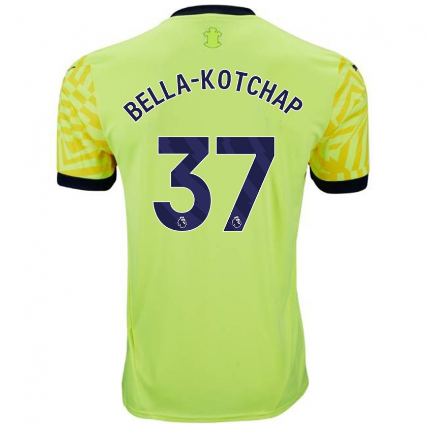 Kandiny Criança Camisola Armel Bella-Kotchap #37 Amarelo Alternativa 2024/25 Camisa Brasil