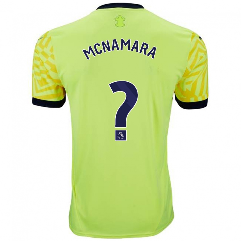 Kandiny Niño Camiseta Josh Mcnamara #0 Amarillo 2ª Equipación 2024/25 La Camisa