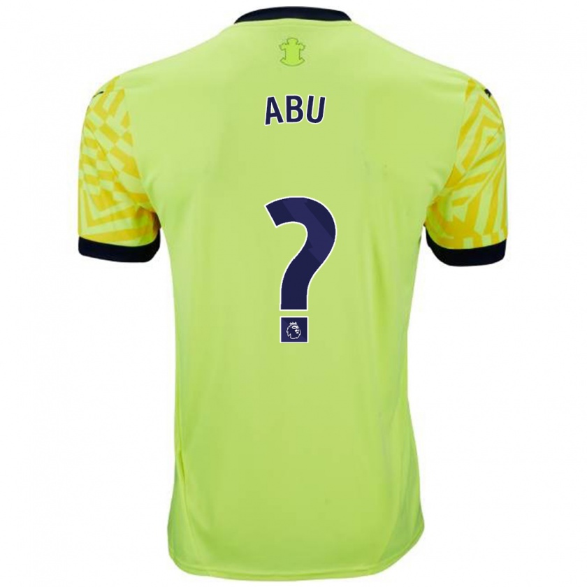 Kandiny Bambino Maglia Derrick Abu #0 Giallo Kit Gara Away 2024/25 Maglietta