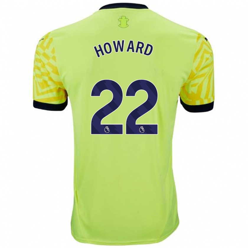 Kandiny Niño Camiseta Bethany-May Howard #22 Amarillo 2ª Equipación 2024/25 La Camisa