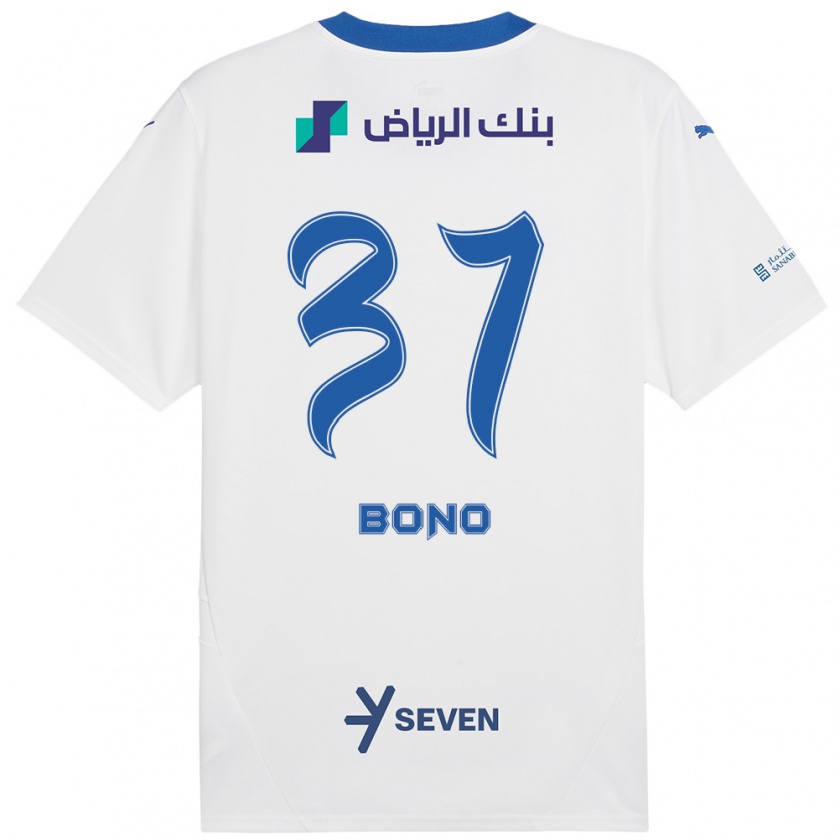 Kandiny Kinder Bono #37 Weiß Blau Auswärtstrikot Trikot 2024/25 T-Shirt Österreich