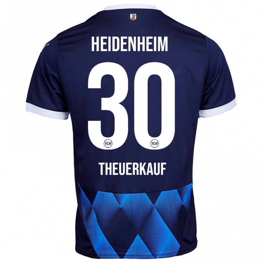 Kandiny Kinder Norman Theuerkauf #30 Dunkel Marineblau Auswärtstrikot Trikot 2024/25 T-Shirt Österreich