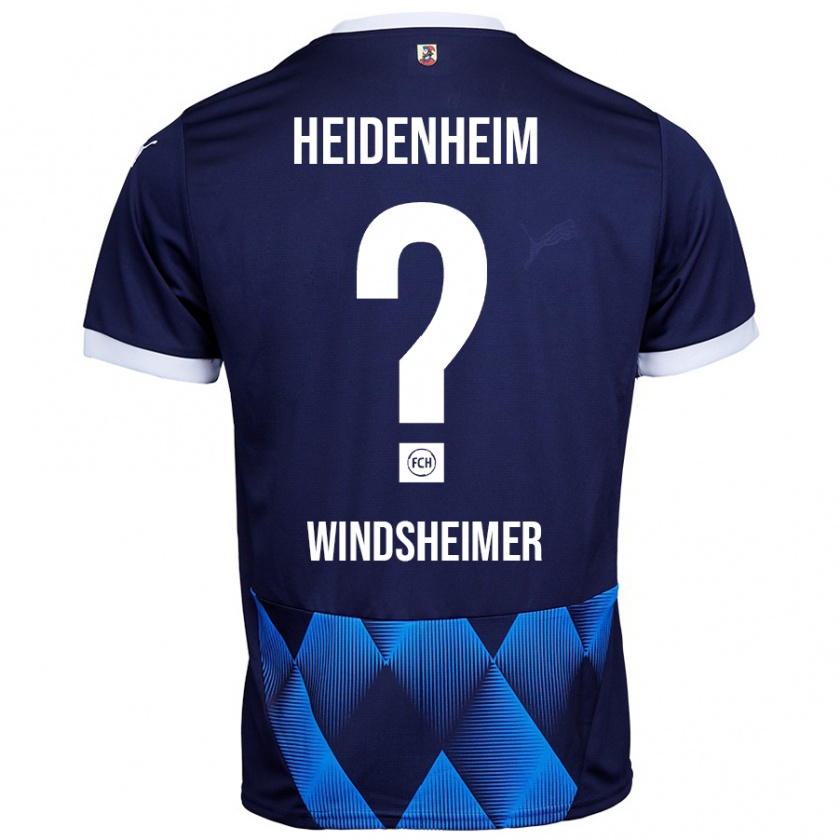 Kandiny Kinder Tim Windsheimer #0 Dunkel Marineblau Auswärtstrikot Trikot 2024/25 T-Shirt Österreich