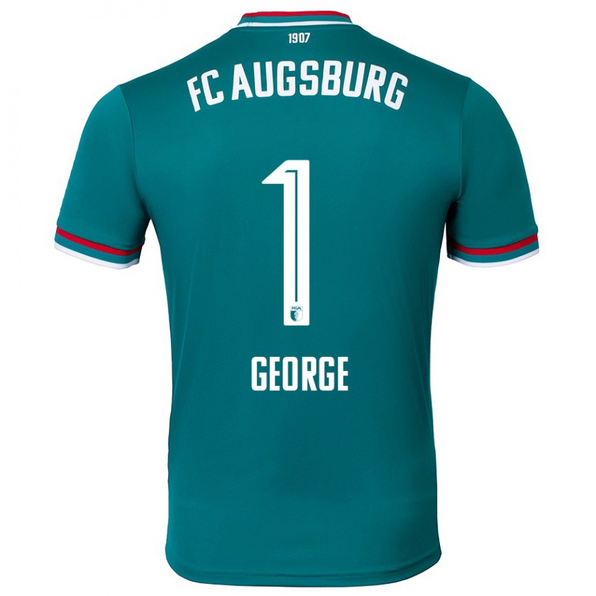 Kandiny Kinder Noah George #1 Dunkelgrün Auswärtstrikot Trikot 2024/25 T-Shirt Österreich