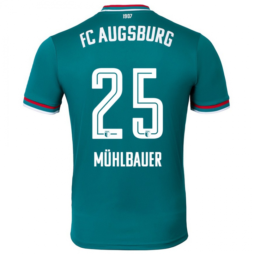 Kandiny Kinder Simon Mühlbauer #25 Dunkelgrün Auswärtstrikot Trikot 2024/25 T-Shirt Österreich