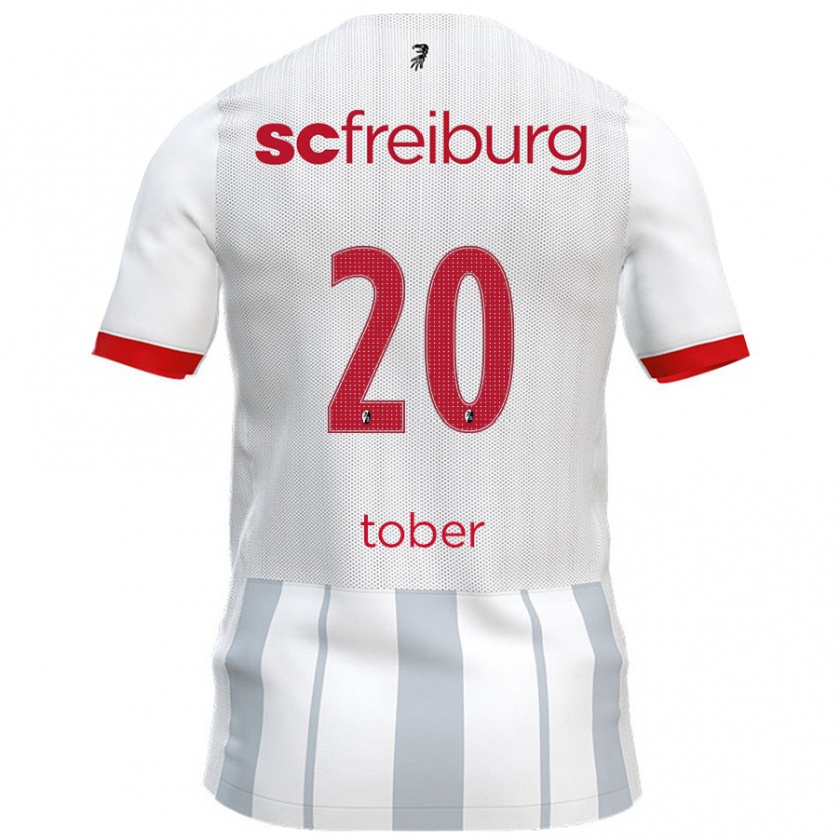 Kandiny Kinder Louis Tober #20 Weiß Grau Auswärtstrikot Trikot 2024/25 T-Shirt Österreich