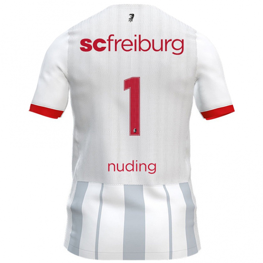 Kandiny Kinder Lena Nuding #1 Weiß Grau Auswärtstrikot Trikot 2024/25 T-Shirt Österreich