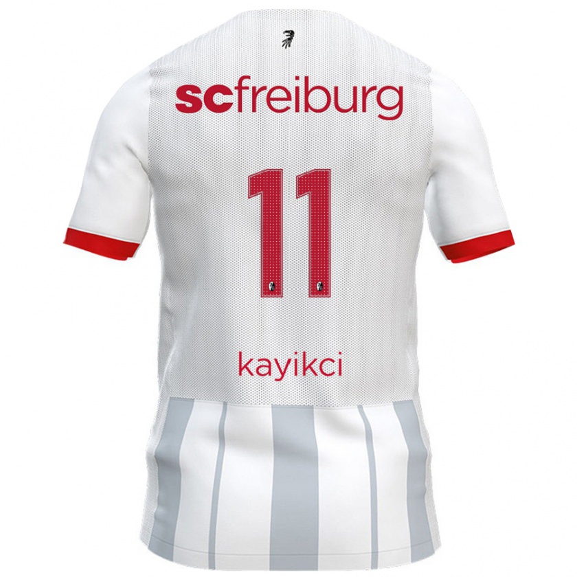 Kandiny Kinder Hasret Kayikçi #11 Weiß Grau Auswärtstrikot Trikot 2024/25 T-Shirt Österreich