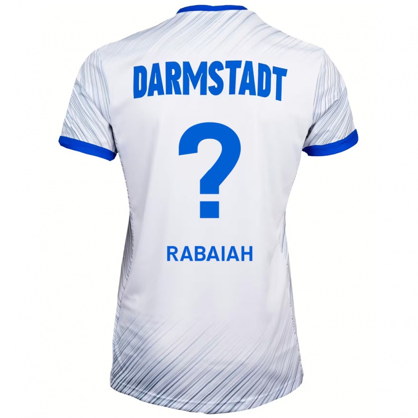 Kandiny Kinder Ali Rabaiah #0 Weiß Blau Auswärtstrikot Trikot 2024/25 T-Shirt Österreich