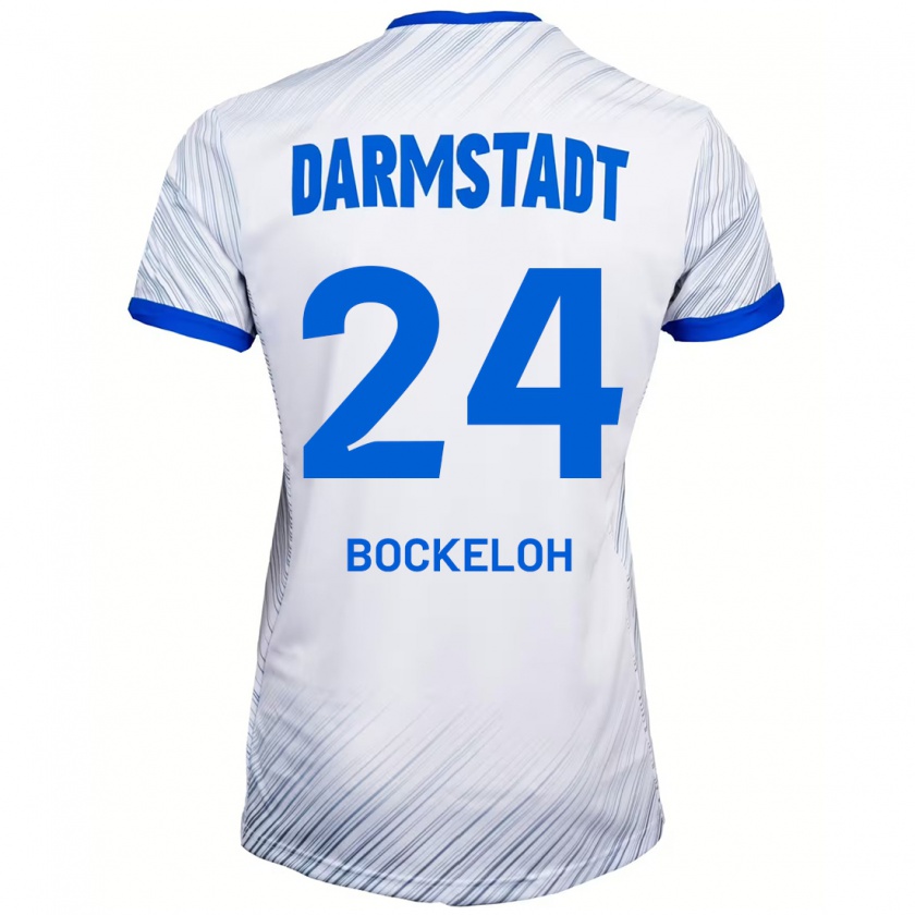 Kandiny Kinder Leonhard Bockeloh #24 Weiß Blau Auswärtstrikot Trikot 2024/25 T-Shirt Österreich