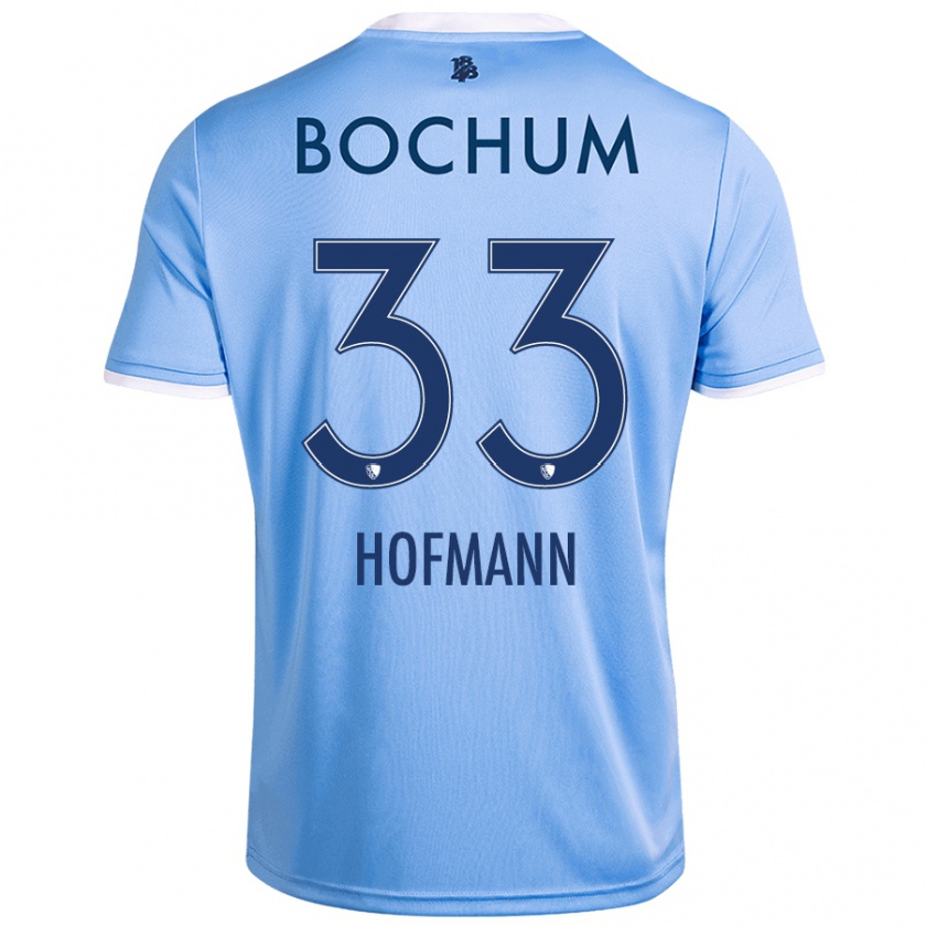 Kandiny Kinderen Philipp Hofmann #33 Hemelsblauw Uitshirt Uittenue 2024/25 T-Shirt België