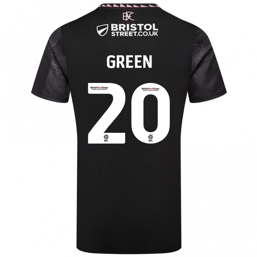 Kandiny Kinder Etienne Green #20 Schwarz Auswärtstrikot Trikot 2024/25 T-Shirt Österreich