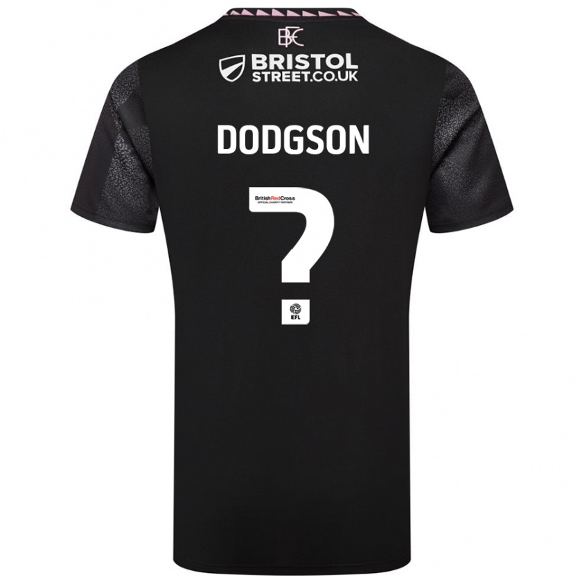 Kandiny Bambino Maglia Owen Dodgson #0 Nero Kit Gara Away 2024/25 Maglietta