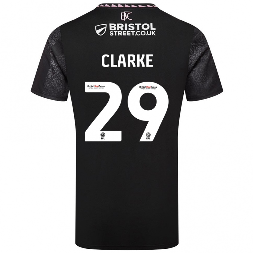 Kandiny Bambino Maglia Abby Clarke #29 Nero Kit Gara Away 2024/25 Maglietta