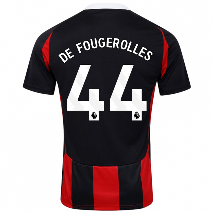 Kandiny Kinder Luc De Fougerolles #44 Schwarz Rot Auswärtstrikot Trikot 2024/25 T-Shirt Österreich