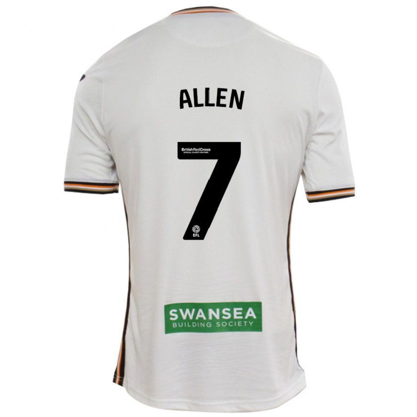 Kandiny Heren Joe Allen #7 Wit Thuisshirt Thuistenue 2024/25 T-Shirt