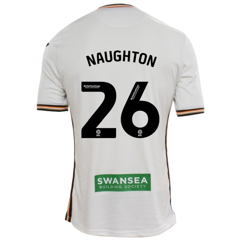 Kandiny Heren Kyle Naughton #26 Wit Thuisshirt Thuistenue 2024/25 T-Shirt